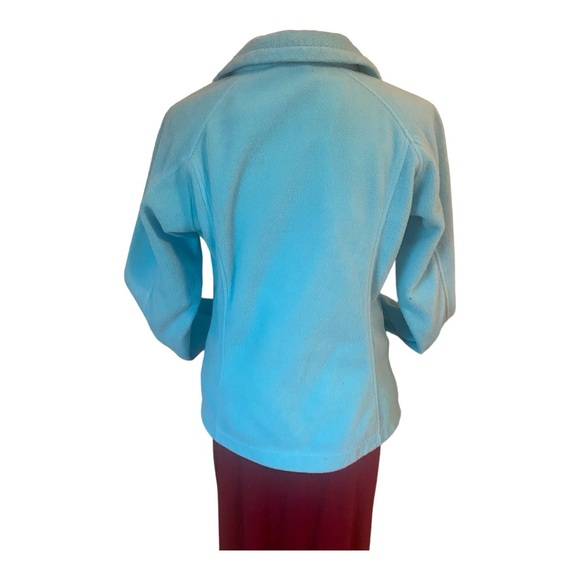 Columbia Aqua Blue Zip Front Jacket - Picture 5 of 15